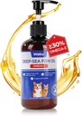 Wellix Omega 3 Rybí olej pre psy, Lepšie ako lososový olej pre psy, Pes rybí olej doplnok, Pet koža a kozí doplnok, podporuje srdce, Spoločné a imunitné zdravie, EPA & DHA