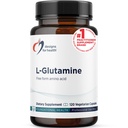 Dizajny pre Zdravie L glutamín Kapsule - 850 mg Vegetariánske aminokyseliny Doplnkové k podpore svalovej obnovy, trávenie, Immune + Gut Health - Non-GMO + Gluten Free (120 Kapsule)