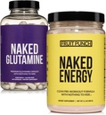 NAKED Vegan Energizujúca svalová obnova Bundle Fruit Punch Energy a 240 L-Glutamine Kapsule, 1000mg