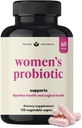 3-in-1 Ženy Probiotiká - 60 Slúži - 12 Unikátne kmene, Prebiotiká, D-Mannose, & Cranberry pre tráviace zdravie, Vaginálne zdravie a imunitnú podporu - Prebiotiká a probiotiká pre ženy 