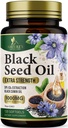 Black Seed Oil Softgels 1000mg - Premium Nigella Sativa Blackseed, Pure Natural Black Cumin Seed Oil & Antioxidant pre kožu a imunitnú podporu - Non GMO, Bottled in USA Supplement - 120 Softgels