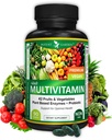 Silná záhrada Dospelý multivitamín pre ženy a mužov, 42 Ovocie a zelenina Plus probiotiká, podporuje energetický metabolizmus a imunitný systém, denný multivitamín pre mužov a ženy bez GMO, 90 kariet, 30 porcií