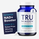 TRU NIAGEN - patentovaný nikotínamid Riboside NAD+ Doplnok. NR podporuje bunkový energetický metabolizmus a opravy, vitalita, zdravé starnutie srdca, mozgu a svalov - 60 porcií / 120 kapsúl