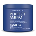 TeloHealth PerfectAmino Powder - BCAA a EAA Powder pre pre a po tréningu - Aminokyselinový nápoj pre mužov a ženy na podporu chudého svalstva a zotavenie - Vanilka - 30 porcií