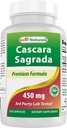 Najlepšie prírodné Cascara Sagrada 450 mg 250 Kapsule