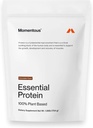 Momentálny Essential Vegan Protein Powder - 20g Plant Based Protein - NSF Certified, Gluten-free, Non-GMO, 20 Servings for Essential Everyday Use, Čokoláda