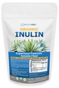 Organické inulín prášok (48oz/3 lbs) Jemné Agave Prebiotické Rozpustné Fiber Supplement for Digestive Support, Gut Health, Vegan Pečenie, Smoothies & Drinks