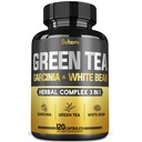 Zelený čaj extrakt pilulka EGCG 16000Mg per Serving with 12000Mg Green Tea, 2000Mg Garcinia Cambogia & 2000Mg Biela oblička Bean - Podpora telesnej rovnováhy, srdce a imunitné zdravie - 120 Kapsule 2 Mesiac dodávky