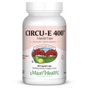 Maxi Health Circu-E 400 IU - Prírodný vitamín E - Body's Defense System Support - 60 Kapsule - Košer