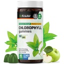 BIO KRAUTER Chlorofyl Gummies - 90 Žuvačky - Chlorofylové doplnky - Prírodná podpora kože a detoxikácie - Vegan, pektínové, neGMO žuvačky