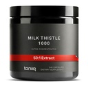 Toniiq Milk Thitle - Ultra vysoká potencie 50:1 extrakt s 80% Silymarin - vysoko koncentrované - Tretej-Party Lab testované - 240 Kapsule