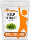 BulkSupplementments.com Kelp Extract Powder - Kelp Supplement, Brown Seaweed Extract, Seaweed Powder - Gluten Free, 500mg per Serving, 100g (3,5 oz) (Pack of 1)