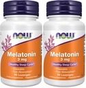 Teraz doplnky, Melatonin 3 mg, Free Radical Scavenger*, Zdravý spánkový cyklus*, 90 Žuvateľné Lozenges (dávka 2)