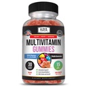 Kaya Naturals Adult Multivitamín Gummy, Biotín, Vitamín A, B-12, C & E, vrátane zinku, kyseliny listovej, Jahodová príchuť - Gluten-free Multivitamíny Sladké dospelé Gummy
