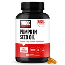 FORCE FACTOR Pumpkin Seed Oil Kapsule, Phytosterols Supplement with Essential Mastné kyseliny, Made with Cold Pressed Pumpkin Oil, Premium Quality, non-GMO, 100 Softgels