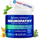 OWELL NATURALS Neuropatia krém Extra sila Nerve Relief krém pre nohy, ruky, nohy, prsty s Arnica, vitamín B6, Aloe Vera, MSM - Made in USA
