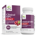 Terry prirodzene klinická OPC Heart - Heart Health Supplement with Magnézium, Vitamín B6, Grape Seed Extract - Dietary Supplement for Artery Health & Circulation - 60 Kapsule