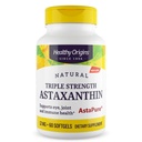 Zdravý pôvod Astaxantín 12 mg (Prírodný, Astapur, Trojitá sila, Non-GMO, Gluten Free, Podpora očí, Joint Support, Immune Support), 60 Softgels