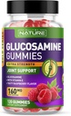 Glukozamín Gumies s vitamínom E - Advanced Joint Suplement Gummy, High Potency Antioxidant, Komfort pre chrbát, kolená, ruky - 120 Gumies