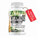 Vitamín D3 5000 IU Doplnok 125 μg Mäkké gély Špeciálne pre citlivé žalúdočné doplnky s organickým olivovým olejom Najlepšie vitamín D3 Supplement pre ženy a mužov Vyrobené v USA