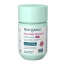 Pravá Grace Jeden deň Ženy Multivitamín 40+ Fermentované minerály, Organické adaptogény & Huby energie, Immune, Bone Support - Non-GMO - Železo, Gluten & Soy Free - 30 Vegan Tablety