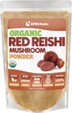 XPRS Nutra Organic Red Reishi Mušroom Powder - Premium Reishi Powder for Cognition - Vegan Reishi Huby pre dlhovekosť a energiu (16 Ounce)