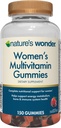 Zázračné dámske multivitamínové guličky, podporuje energiu, metabolizmus, kosť a imunitný systém zdravie s vitamínmi A, C, D, B6, B12, biotín, kyselina listová, 75 dní dodávky, 150 počet