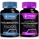 WELLNESS LABSRX kapsuly 10000 mg - Nattokináza Supplement Kapsule - 5000 FU