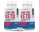 (2 balenia) Lean Time Keto pilulky 1275MG Nová a vylepšená formula obsahuje jablkový Cider Ocogar Extra panenský olivový olej prášok zelený čaj Leaf 120 kapsuly