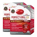 LABO Nutrition Perfect Krill EX, 1000mg Antarktída Krill Oil Omega 3 EPA DHA, Highest Fosfolipidy (Over 56%) s Choline, Ast Appendix 