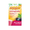 Emergen-C Vitamín C Ashwagandha Drink Mix, Dietary Supplement for Immune Support, Berry Blend, Späť do školy Essentials - 18 Gróf