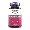 Thomas' all-natural Remedies D-mannose 1200mg - s Cranberry a púpava - Prírodné močové Tract a UTI Health Support - Najlepšie Dmannose Kapsule - NO plnidlá, All-Natural, Vegan - 120 Kapsule