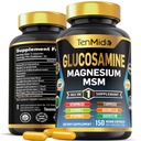 Glukozamín MSM doplnok pre mužov a ženy - 11in1 Formula - Kombinovať s horčíkom, Turmerica, Boswellia, Quercetin, Burdock Root, a viac 