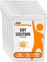 BulkSupplementments.com Soy Lecithin Powder - Lecithin Supplement, Lecithin Powder Food Grade - bezlepok, 1200mg per Serving, 5kg (11 libier) (Stock of 5)
