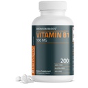 Bronson Vitamín B1 100 mg, neGMO, 200 Vegetariánskych tabliet