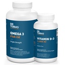 Dr. Tobias Omega 3 Rybí olej a vitamín D-3 podporuje celkové zdravie - 3 mesiace dodávky