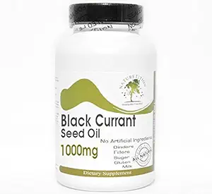 Black Currant Seed Oil 1000mg ~ 180 Kapsule - Žiadne doplnkové látky ~ Prírodové doplnky
