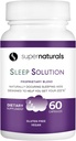 Zdravie Spánkový roztok, Spánkový doplnok pre dospelých, Horčík a melatonín pre spánok poskytuje prirodzenú podporu spánku, Vegánske zložky, Gluten-free Magnézium Sleep Supplement, 60 kapsúl