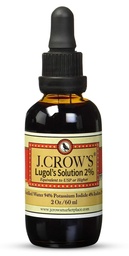 J. CROW'S® Lugol's Solution of Iodine 2% 2 oz (1 fľaša)