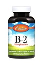Carlson - B-2, 100 mg Riboflavín, výroba energie, podpora zraku a zdravá koža, 250 vegetariánskych tabliet