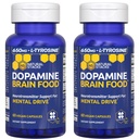 Dopamine Brain Food - 650mg L-Tyrosine Supplement - Dopamin Supplement for Focus & Mental Drive - Supports Mental Energy - Neurotransmiter Support with B Vitamíny - 120 Kapsule