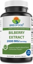 Brieofood čučoriedkový extrakt 2000 mg per Slúžiť 180 kapsúl
