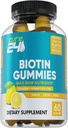Biotín Gummy s vitamínom C, E, kolagén, a zinok, biotín Gummy pre rast vlasov, nechty, koža, podpora, Made in USA 60 Gummies
