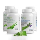 AloeCure Organic Aloe Vera Kapsule Balenie - 4 kusy - 2 x VeraFlex, 2 x Aloe Vera Kapsule