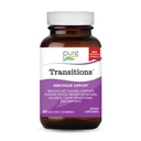 Pure Essence Labs Transitions Vitamíny pre ženy, Prírodné menopauza úľava doplnok k podpore hormonálnej rovnováhy, znížiť horúce riasy, Mood Swings & Nočné potenie, 60 Kapsule