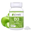 EZ rozpúšťa sa vitamín D3 5 000 IU, bez cukru, 3-mesačná dodávka - 1 balenie