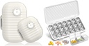 Organizátor cestovných tabletiek, Organizátor 7 dní a pilulky 3 časy denne, 7 dní pilulka box - GloDeals Týždenné pilulky Organizátor Daily Medicine Kontajnerový dávkovač Prípad pre vitamínový rybí olej doplnok