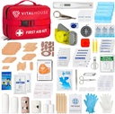 346 Piece Prvá pomoc Kit prežitie - Profesionálne vodeodolné trauma lekárska súprava pre prípad núdze, Ideálne pre domov, Office, Auto, Cestovanie, Outdoor, Kemping, Turistika - Prenosné núdzové dodávky