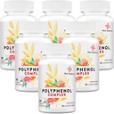 67,500 MG Polyfenoly Supplement - Výkonný Antioxidanty a polyfenol pre Age Defense, Polyfenol Superfood, Quercetin, Resveratrol, Zelený čaj, Rastlinné-Based & Energy, Immune Support, 540 Kapsule