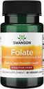 Swanson Folate (5-Methyltetrahydrofolic Acid) 400 mcg 30 Veg Capsules